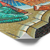 Russisch mozaïekpictogram poster (Hoek)