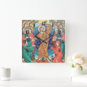 Russisch mozaïekpictogram vierkante klok (Huis)