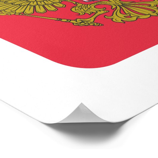 Russisch nationaal embleem poster (Hoek)
