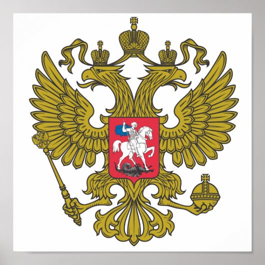 Russisch nationaal embleem poster (Voorkant)