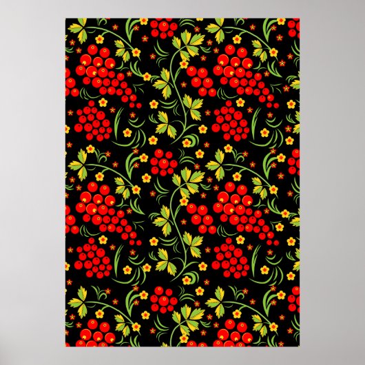 Russisch nationaal patroon poster (Voorkant)