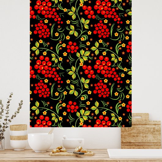 Russisch nationaal patroon poster (Keuken)