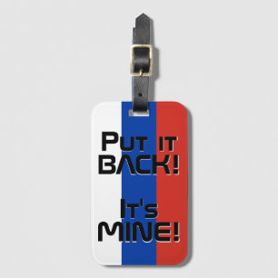 Russisch nationaal vlaggen Funny Patriotic Bagagelabel