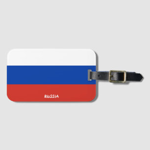 Russisch nationaal vlagpatriottisch bagagelabel