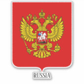 Russisch nationaal wapenschild sticker (Voorkant)