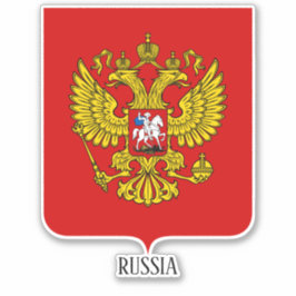 Russisch nationaal wapenschild sticker