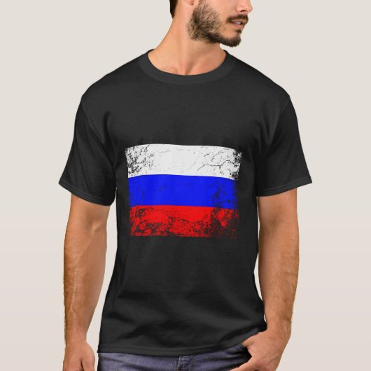 Russisch nationale vlag geschenk t-shirt (Voorkant)