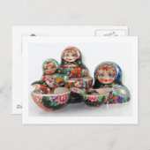 Russisch Nesting Doll Briefkaart (Voorkant / Achterkant)