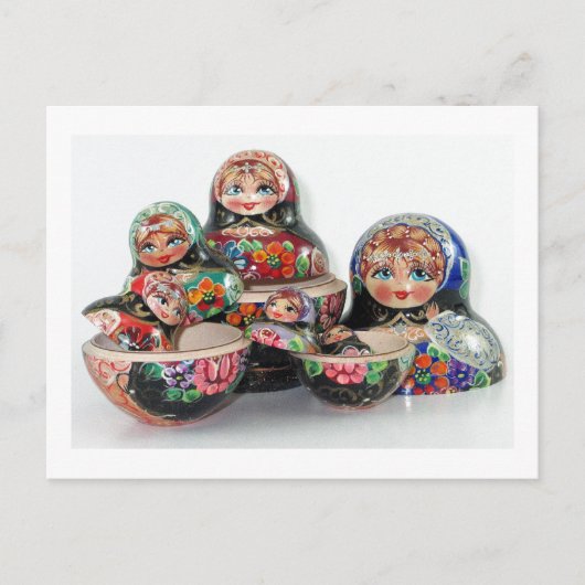 Russisch Nesting Doll Briefkaart (Voorkant)