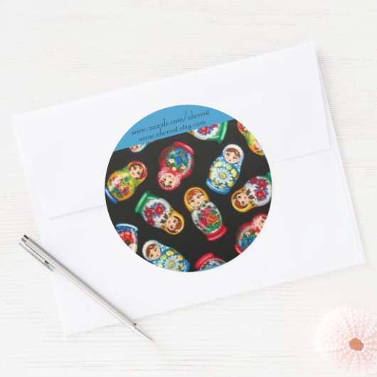 Russisch Nesting Dolls Stickers (Envelop)