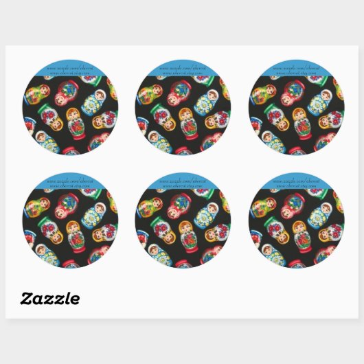 Russisch Nesting Dolls Stickers (Vel)