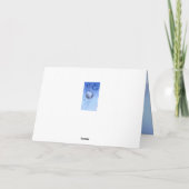 Russisch nieuwjaar - snowy fiber bomen, baubel feestdagen kaart (Achterkant)