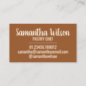 Russisch Oekraïens Honingcake Bakkerij banketbakke Visitekaartje (Achterkant)