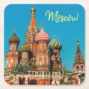 Russisch Onderzetter op het Rode Plein van de Mosk