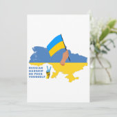 Russisch oorlogsschip gaat naar Classic Kaart (Staand voorkant)