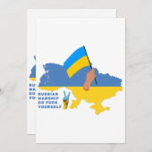 Russisch oorlogsschip gaat naar Classic Kaart (Voorkant / Achterkant)