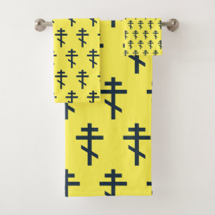 Russisch-orthodox kruis bad handdoek