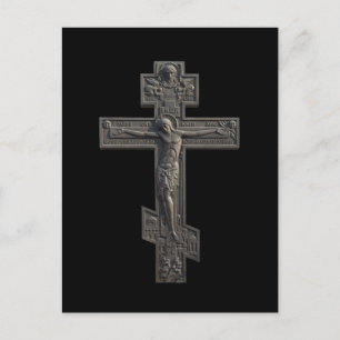 Russisch-orthodox kruis briefkaart