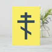Russisch-orthodox kruis feestdagenkaart (Staand voorkant)