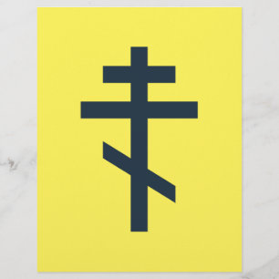 Russisch-orthodox kruis flyer