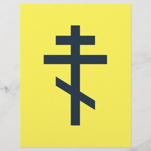 Russisch-orthodox kruis flyer (Voorkant)