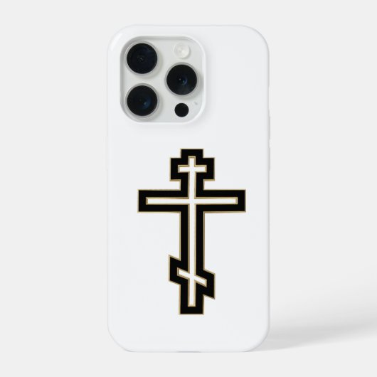 Russisch-orthodox kruis iPhone hoesje (Achterkant)