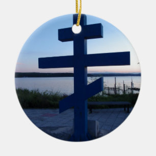 Russisch-orthodox kruis keramisch ornament