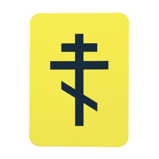 Russisch-orthodox kruis magneet (Verticaal)