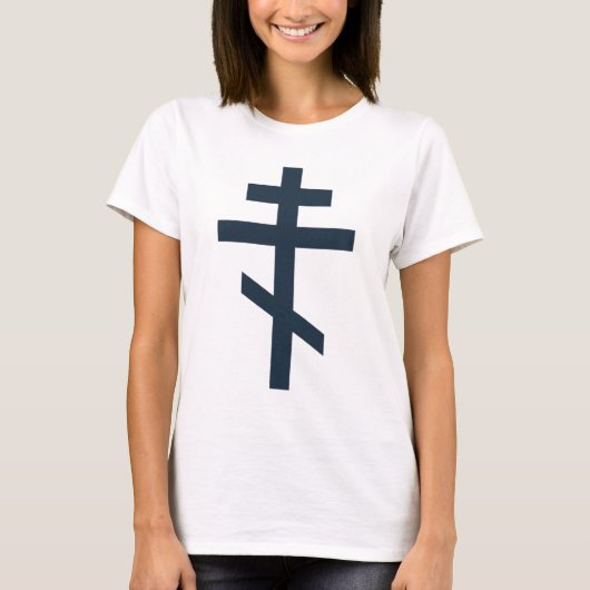 Russisch-orthodox kruis t-shirt (Voorkant)