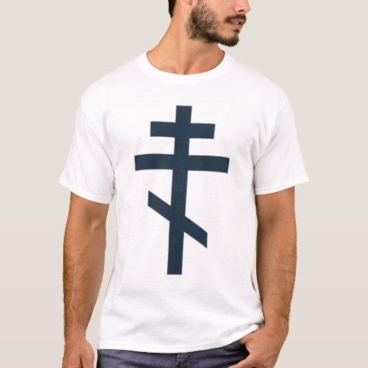 Russisch-orthodox kruis t-shirt (Voorkant)