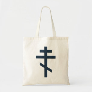 Russisch-orthodox kruis tote bag