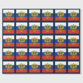 Russisch-orthodoxe Amerikaanse vlag Cadeaupapier (Vlak)