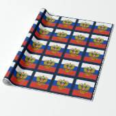 Russisch-orthodoxe Amerikaanse vlag Cadeaupapier (Uitgerold)