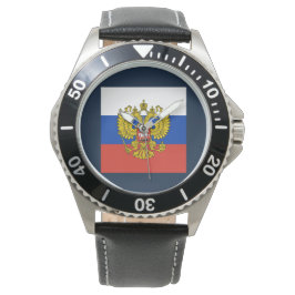 Russisch-orthodoxe Amerikaanse vlag Horloge