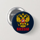 Russisch-orthodoxe Amerikaanse vlag Ronde Button 5,7 Cm (Voorkant /achterkant)