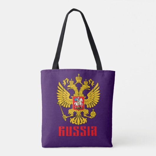Russisch-orthodoxe Amerikaanse vlag Tote Bag (Achterkant)