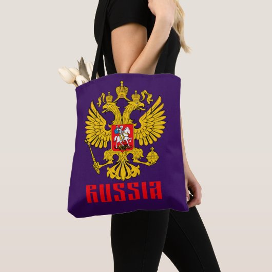 Russisch-orthodoxe Amerikaanse vlag Tote Bag (Dichtbij)