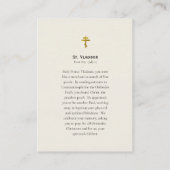 Russisch-orthodoxe Christelijke Kaart Plaatskaartje (Achterkant)