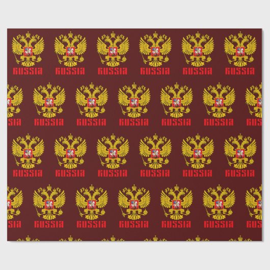 Russisch-orthodoxe Eagle Flag Cadeaupapier (Vlak)