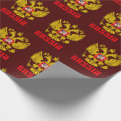 Russisch-orthodoxe Eagle Flag Cadeaupapier (Hoek)