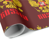 Russisch-orthodoxe Eagle Flag Cadeaupapier (Rol Hoek)