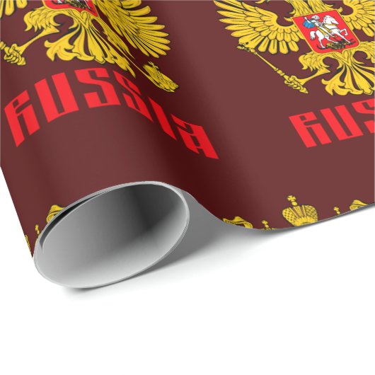 Russisch-orthodoxe Eagle Flag Cadeaupapier (Rol Hoek)