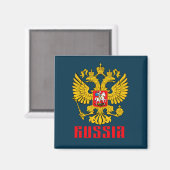 Russisch-orthodoxe Eagle Flag Magneet (Voorkant / Achterkant)