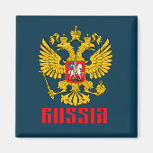 Russisch-orthodoxe Eagle Flag Magneet (Voorkant)