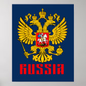 Russisch-orthodoxe Eagle Flag Poster (Voorkant)