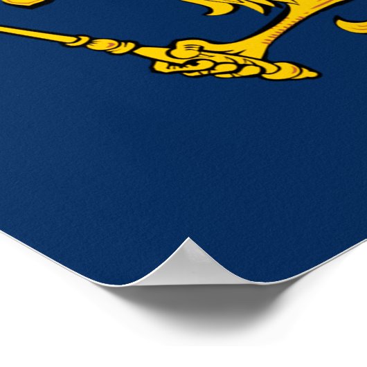 Russisch-orthodoxe Eagle Flag Poster (Hoek)