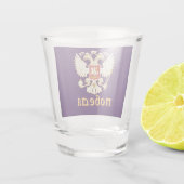 Russisch-orthodoxe Eagle Flag Shot Glas (Achterkant)