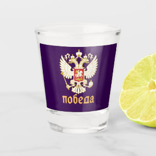 Russisch-orthodoxe Eagle Flag Shot Glas
