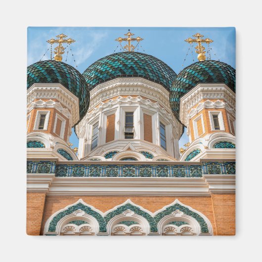 Russisch-orthodoxe kathedraal in Nice Magneet (Voorkant)