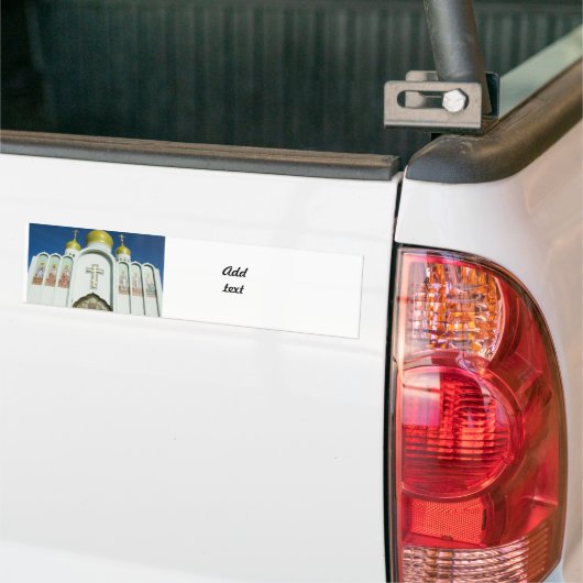 Russisch-orthodoxe kerk bumpersticker (Op Truck)